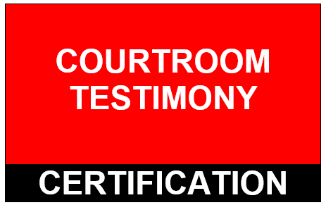 PS: Court Testimony